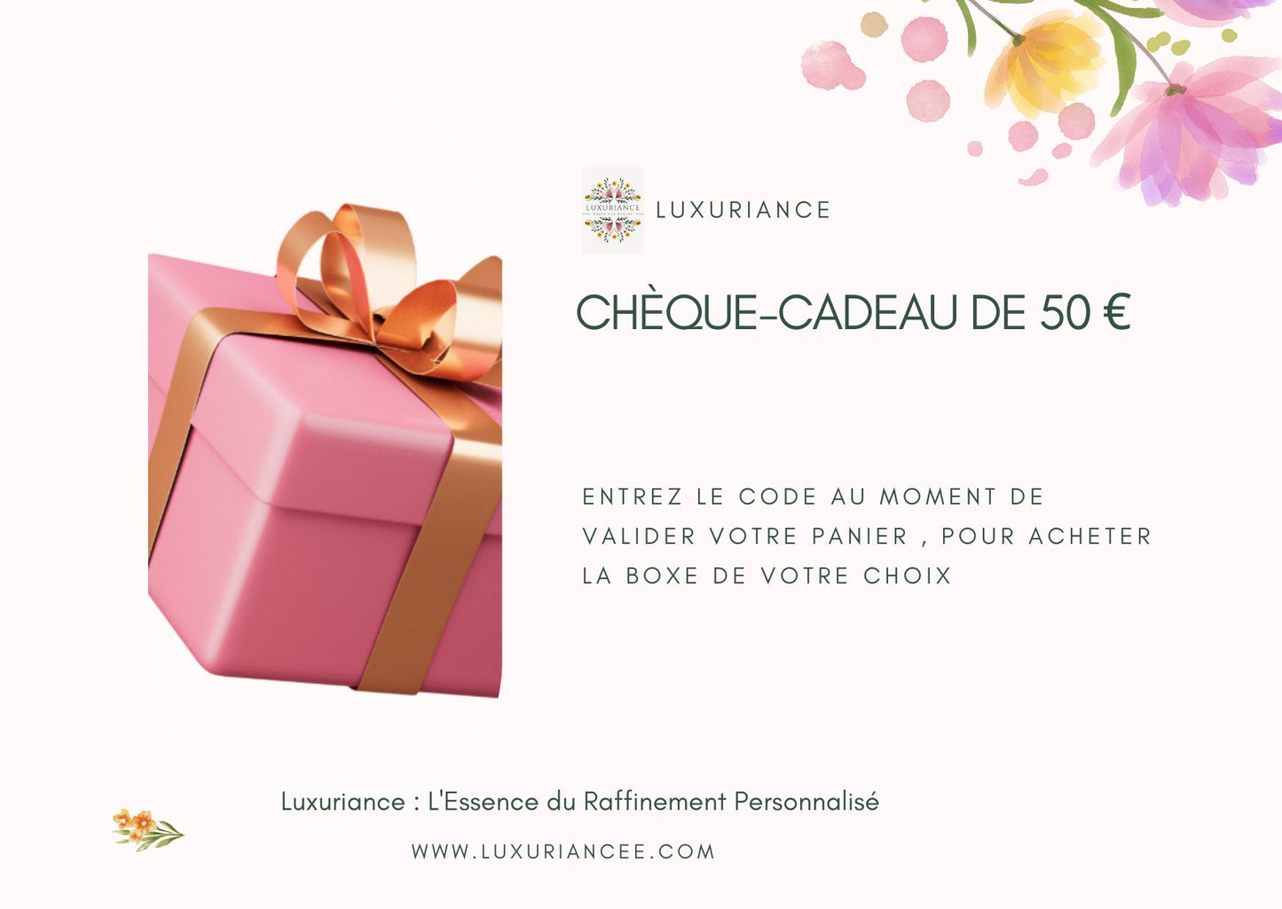 Chèque Cadeau Luxuriance